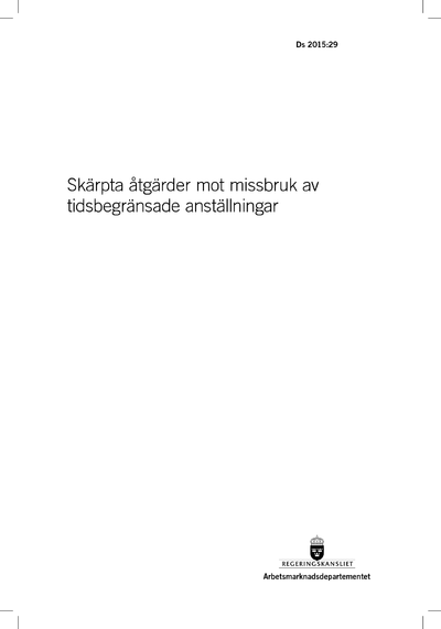 Omslaget till Ds 2015:29